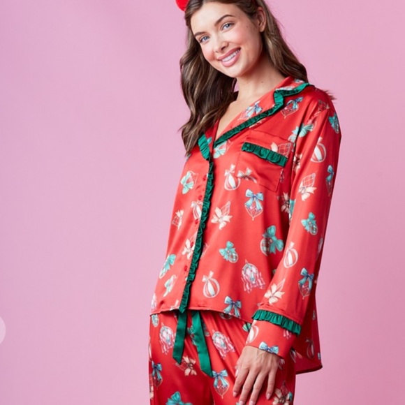 Rareraw “ Pj’s 5 “ Rareraw Merry Christmas Pajama 2 Piece Set - Picture 3 of 8